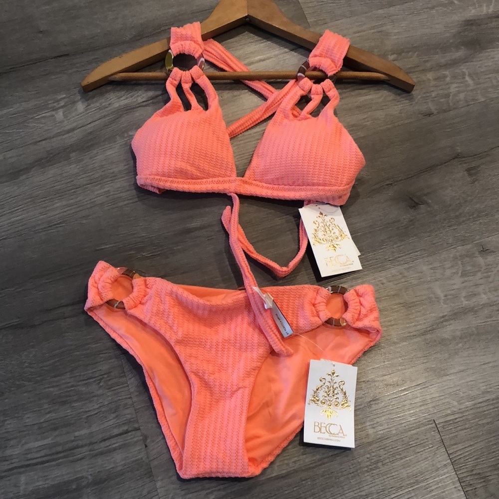 BECCA | Women's Line In The Sand Halter Bikini Set